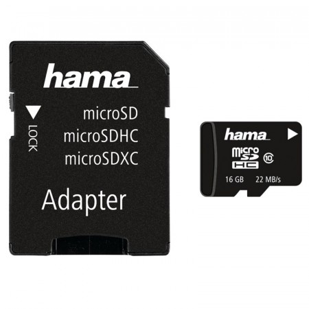 HAMA - Micro SD minnekort 16 GB